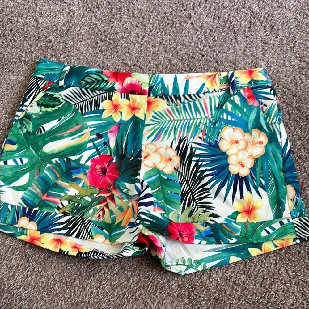 Ovi Green and Yellow Tropical Vibe Shorts